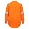 Portwest FR720 FR Lightweight könnyű lángálló antisztatikus ing Narancs - 3XL