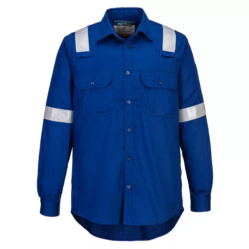 Portwest FR720 FR Lightweight könnyű lángálló antisztatikus ing Royal kék - M