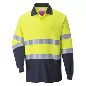   Portwest FR74 Lángálló, antisztatikus kéttónusú pólóing Sárga/Navy - 4XL