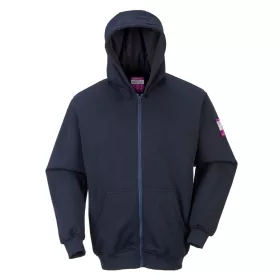Portwest FR81 FR kapucnis pulóver Navy - XXL