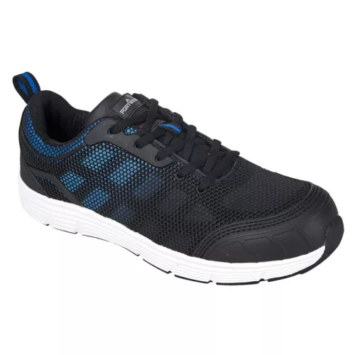 Portwest FT15 Steelite Tove Trainer S1P Fekete/Kék - 45