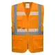 Portwest G456 Glowtex vezetői mellény Ezee zippzárral Narancs - 3XL