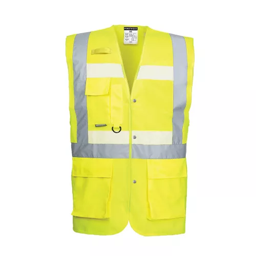 Portwest G456 Glowtex vezetői mellény Ezee zippzárral Sárga - M
