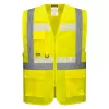 Portwest G456 Glowtex vezetői mellény Ezee zippzárral Sárga - 3XL
