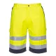 Portwest L043 Hi-Vis könnyű poli-pamut rövidnadrág Sárga/Navy - L
