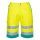 Portwest L043 Hi-Vis könnyű poli-pamut rövidnadrág Sárga/Kékeszöld - 3XL