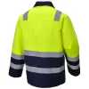 Portwest MV25 Hi-Vis Modaflame munkakabát Sárga/Navy - 3XL