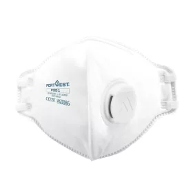   Portwest P351 FFP3 szelepes Dolomite félbehajtható légzésvédő maszk (20db) Fehér