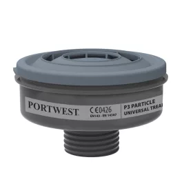   Portwest P946 P3 részecskeszűrő univerzális menetes (6db) Fekete