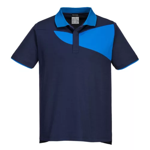 Portwest PW210 PW2 Pólóing S/S Navy/Royal - L