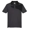 Portwest PW210 PW2 Pólóing S/S Szürke/Fekete - XXL