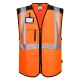Portwest PW309 PW3 Hi-Vis Executive mellény Narancs/Fekete - 3XL