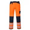 Portwest PW340 PW3 Hi-Vis nadrág Narancs/Navy - 30