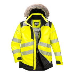   Portwest PW369 PW3 Hi-Vis Parka télikabát Sárga/Fekete - 3XL