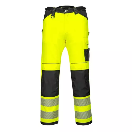 Portwest PW385 PW3 Hi-Vis női stretch munkanadrág Sárga/Fekete - 30