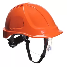   Portwest PW54 Endurance Plus védősisak védőszemüveggel Narancs