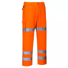   Portwest RT49 Hi-Vis három sávos Combat nadrág Narancs - 3XL