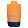 Portwest S267 Hi-Vis kéttónusú mellény Narancs/Navy - XXL