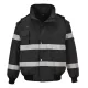 Portwest S435 Iona 4 az 1-ben Bomber dzseki Fekete - XXL