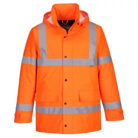 Portwest S460 Hi-Vis Traffic kabát Narancs - 3XL