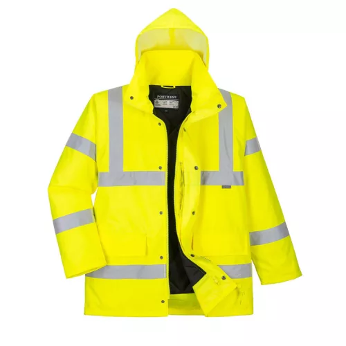 Portwest S461 Hi-Vis Traffic lélegző kabát Sárga - XXL