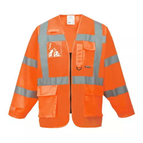 Portwest S475 Hi-Vis Executive Kabát Narancs - L