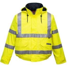   Portwest S773 Bizflame Rain Hi-Vis Antistatic FR bomber kabát Sárga - S