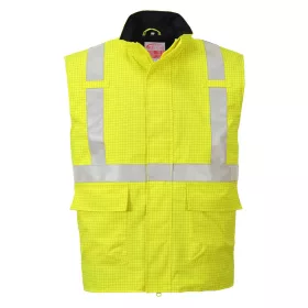   Portwest S776 Bizflame Rain Hi-Vis antisztatikus FR lángálló mellény Sárga - XXL