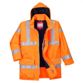   Portwest S778 Bizflame Rain Hi-Vis antisztatikus FR kabát Narancs - L