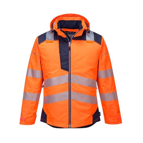 Portwest T400 PW3 Hi-Vis télikabát Narancs/Navy - 4XL