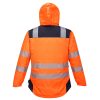 Portwest T400 PW3 Hi-Vis télikabát Narancs/Navy - S