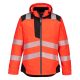 Portwest T400 PW3 Hi-Vis télikabát Piros/Fekete - M