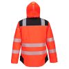 Portwest T400 PW3 Hi-Vis télikabát Piros/Fekete - M