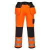 Portwest T501 PW3 Hi-Vis Holster nadrág Narancs/Fekete - 28