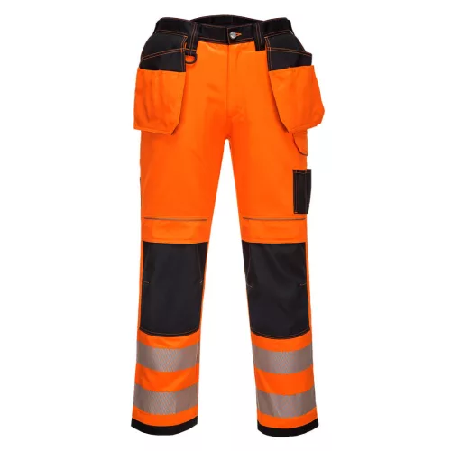 Portwest T501 PW3 Hi-Vis Holster nadrág Narancs/Fekete - 28