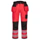 Portwest T501 PW3 Hi-Vis Holster nadrág Piros/Fekete - 28