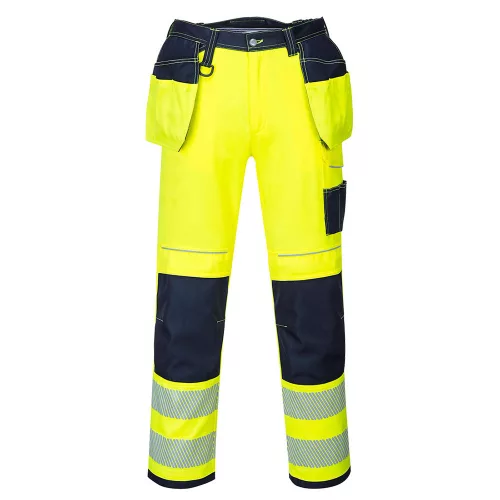 Portwest T501 PW3 Hi-Vis Holster nadrág Sárga/Navy - 40