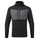 Portwest T755 WX3 félzippzáras polár Fekete - 3XL