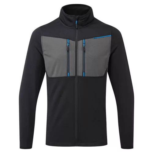 Portwest T756 WX3 zippzáras polár Fekete - XXL