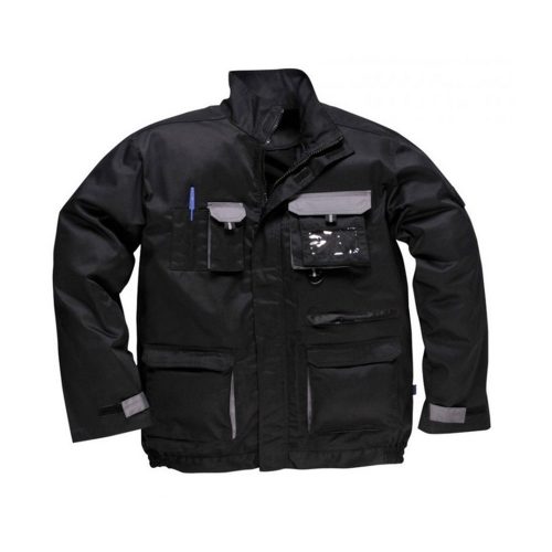 Portwest tx10 texo munkavédelmi kabát fekete/szürke s