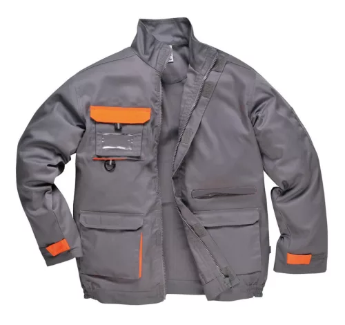 Portwest TX10 Texo Contrast munkakabát Szürke - 4XL