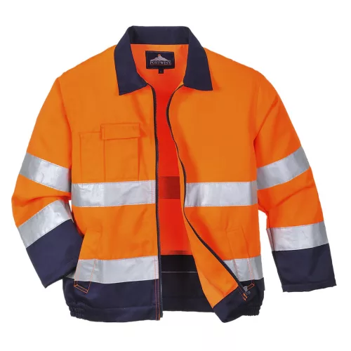 Portwest TX70 Madrid Hi-Vis kabát Narancs/Navy - L