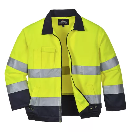 Portwest TX70 Madrid Hi-Vis kabát Sárga/Navy - L