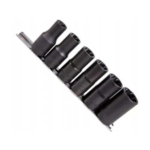 King Tony dugókulcs készlet sérült fejű csavarokhoz 1/2˝ 6 részes, 10-19mm (9TD036MR)