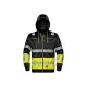 Sir Safety System Hi-Vis Contrast kapucnis melegítőfelső fekete/sárga 4XL