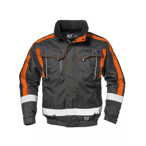 Sir Safety System Contender 4in1 téli kabát szürke/narancs S