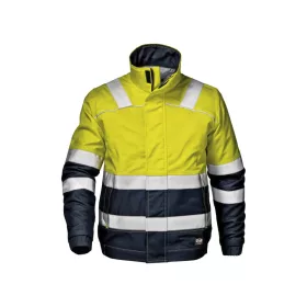 Sir Safety System Supertech bélelt kabát sárga/kék 4XL