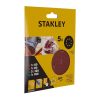 Stanley csiszolópapír készlet excentercsiszolóra 125mm P60-180, 5 részes