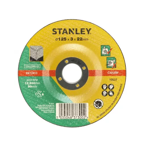 Stanley kővágó korong, süllyesztett 125x3,2x22,2mm, 2db/cs