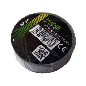 Szigetelőszalag, szürke színű, 20m/18mm